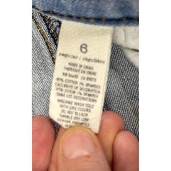 American Eagle Artist Sz 6 (Actual 29x31) Light Wash Boot Distressed Jeans EUC - Picture 4 of 13